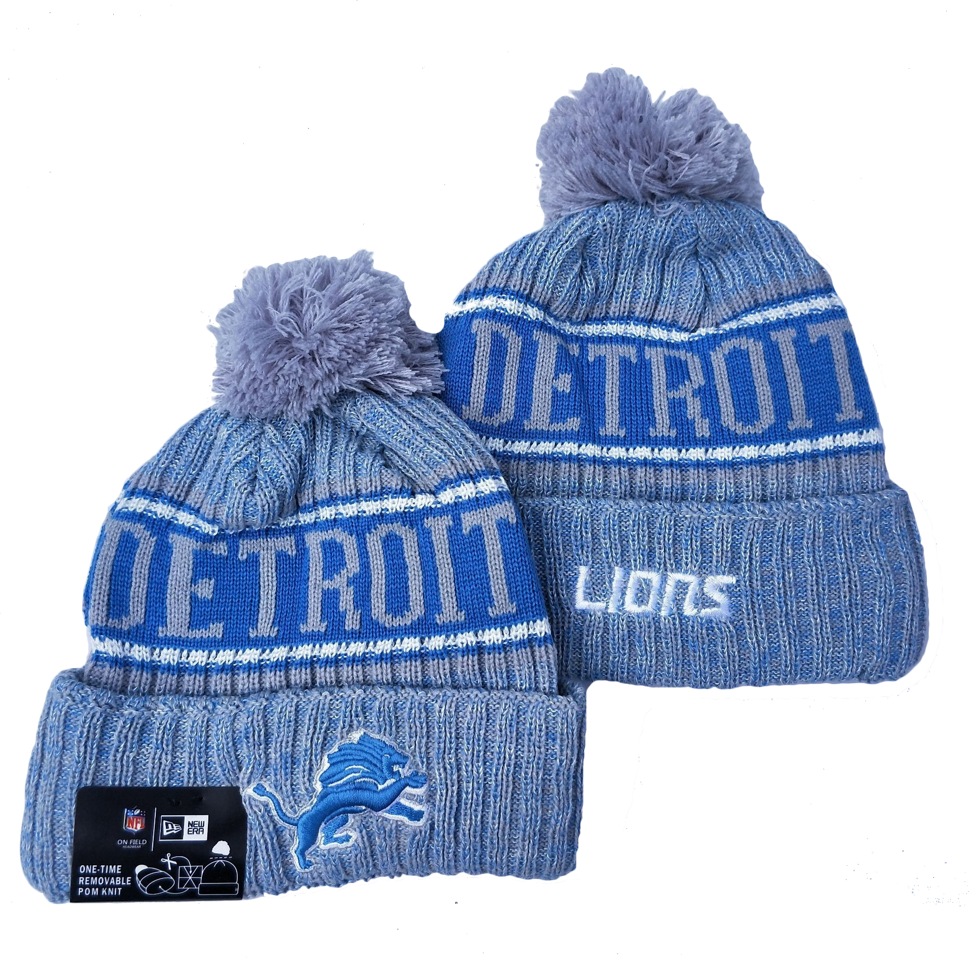 Detroit Lions Knit Hats 038